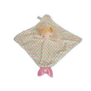 Douglas Baby Mermaid Pink Green 14" Lovey Baby Security Blanket